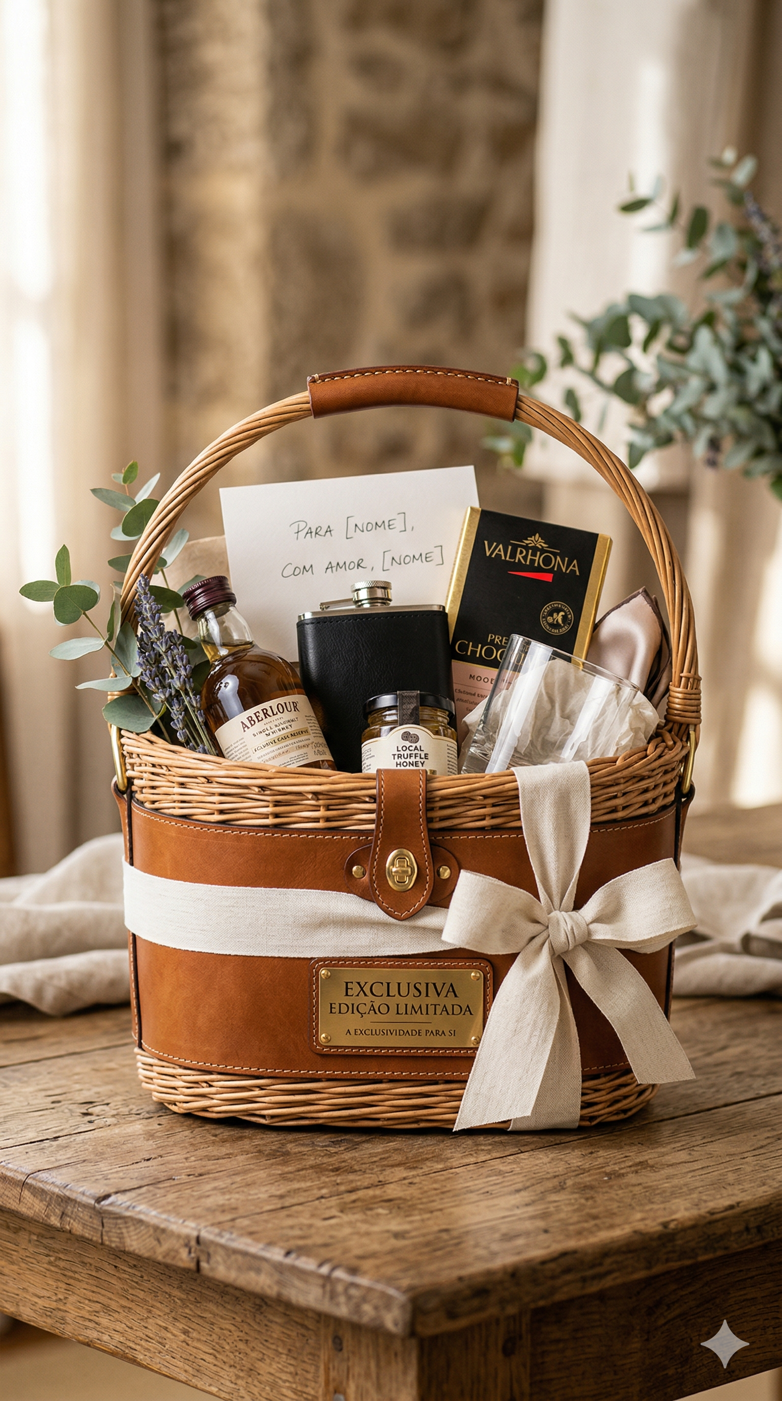 Presente sob medida exclusivo e sofisticado montado pelo ateliê